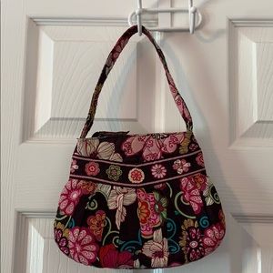 Pink and brown floral vera Bradley purse